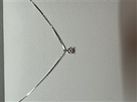 Necklace Artigianale Woman in White Gold Diamante COOR-49-253